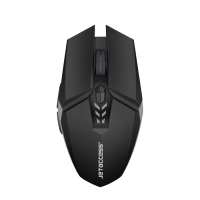 Беспроводная оптическая мышь JETACCESS OM-U58G черно-серая (800/1200/1600dpi, 6 кнопок, USB)